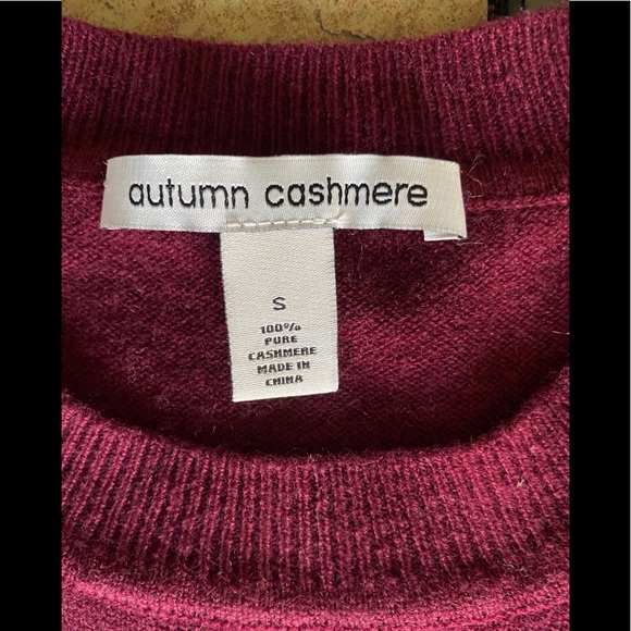 Autumn Cashmere Sweater Waist Wrap Maroon Small - Picture 2 of 6